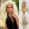 New Wave Golden Fluffy Hot Wigs - Effortless Glamor