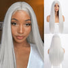 Long Straight Brown Mix Blonde Wigs for Women Middle Part Cosplay Wig - Effortless Glamor