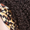 Natural Dark Brown Afro CurlyWig with Scarf - Effortless Glamor