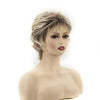 ShortBlonde Pixie Cut Wigs for White Women Dark Brown Ombre Blonde - Effortless Glamor