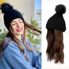 WigyyIns Hot Women Beanie Hat with Hair - Effortless Glamor