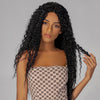 Synthetic Long Curly Wig For Black Women Natural Middle Part Hairline Heat Resistant Daily Use Wigs