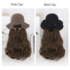 Ins Hot Fisherman's Cap Wig Long Curly Hair Big Waves For Daily Use - Effortless Glamor