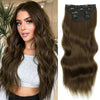 4pcs/set Long Wavy Hair Extensions Clip In Hair Extensions - Effortless Glamor