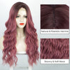 Ins Hot Brown Mixed Blonde Long Wavy Mini Lace Front Wigs - Effortless Glamor