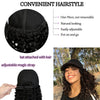 Ins Hot Baseball Cap with 16 Hair Extensions Adjustable Wig Hat Attached African Kinky Curly Hairpiece - Effortless Glamor