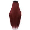 Hot Brazilian Long Straight Hair Mini Lace Front Wigs - Effortless Glamor