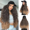 Long Wave Baseball Cap withWavy Women Wig Hats - Effortless Glamor