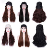 Octagon Cap Medium To Long Wavy Hair Wigs - Effortless Glamor