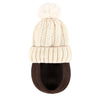 beanie Hat with Hair Extensions Cap Attached 9.5'' Straight Short Bob Hairpiece Wig - Effortless Glamor