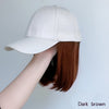 Pink Baseball Cap Hat Wigs - Effortless Glamor