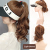 Natural Curly Hair Ponytail Open Top Wig Hat - Effortless Glamor