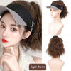 Natural Curly Hair Ponytail Open Top Wig Hat - Effortless Glamor