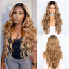 Women's Medium Parted Medium Length Hair With Big Wavy Curls For Everyday Use