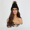 Knit Beanie Winter Hat with Removable Hair Hat Wig - Effortless Glamor