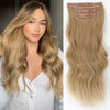 4pcs/set Long Wavy Hair Extensions Clip In Hair Extensions - Effortless Glamor