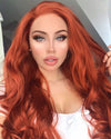 Fashion Orange Lace Front Wigs