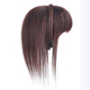 100% Human Hair Clip in Cute Bangs Extensions Hairpiece - Effortless Glamor