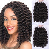 8inches Ombre Braiding Hair Jumpy Wand Curl Crochet Braids Synthetic Crochet Hair Extension for Black Women - Effortless Glamor