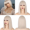 16 Colors ShortBob Wigs with Bangs - Effortless Glamor