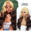 Ins Hot Middle Part Long Wavy Curly Hair Many Colors Small Lace Wig