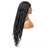 Natural Black Body Wave Headband 28''withWig - Effortless Glamor