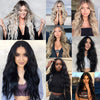 Ins Hot Brown Mixed Blonde Long Wavy Mini Lace Front Wigs - Effortless Glamor