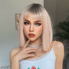 16 Colors ShortBob Wigs with Bangs - Effortless Glamor