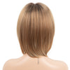 Ash Blonde Layered Bob Wigs with Air Bangs Short Straight Wig For Women - Effortless Glamor