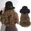 Ins Hot Fisherman's Cap Wig Long Curly Hair Big Waves For Daily Use - Effortless Glamor