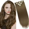 16 Clips Long Straight Hair Extensions - Effortless Glamor