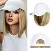 Ins Hot Baseball Cap with 14'' Hair Extensions Adjustable Wig - Effortless Glamor