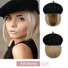 Wigyy Bob Hat Wig 9.5 Inch Straight Short Synthetic Bobo wigs Hat with hair Natural balck French Wool Artist Attached - Effortless Glamor