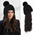 WigyyIns Hot Hat Hair Extension Long Wavy Curly Black Hat Wig - Effortless Glamor