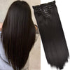 16 Clips Long Straight Hair Extensions - Effortless Glamor