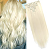 16 Clips Long Straight Hair Extensions - Effortless Glamor