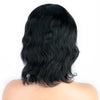 Body Wave Wigs Human Hair Headband Wigs Short Black Bob Wavy Wig - Effortless Glamor