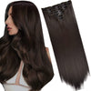 16 Clips Long Straight Hair Extensions - Effortless Glamor