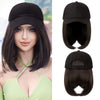 Baseball Cap Wig Hat With Hair Wig Naturally Cap With Wig Hat Wigs - Effortless Glamor