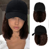 Ins Hot Baseball Cap Hair with 14 inch Wave Curly BobWig - Effortless Glamor