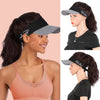 Hat with Ponytail Synthetic Short Wavy Ponytail Sun Hat with Hair (8 Color) - Effortless Glamor