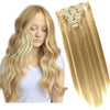 16 Clips Long Straight Hair Extensions - Effortless Glamor