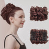 Short Messy Curly Dish Hair Bun Extension - Effortless Glamor