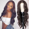 Long Wavy Black Wigs For Women KanekalEn Cosplay Mini Lace Front Wigs - Effortless Glamor