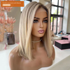 Highlight 13x4 Transparent Lace Human Hair Wig – Ash Blonde, 150-180% Density