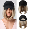 Baseball Cap Wig Hat With Hair Wig Naturally Cap With Wig Hat Wigs - Effortless Glamor