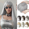 100% Human Hair Toppers with Bangs