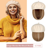 Wigyy White Bob Hat Wig 9.5 Inch Straight Short Synthetic Bobo Wigs - Effortless Glamor