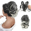 Claw Clip Short Ponytail Hair Extensions Bendable Metals Messy Bun - Effortless Glamor