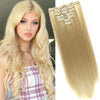 16 Clips Long Straight Hair Extensions - Effortless Glamor